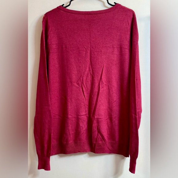 Merona Fuschia moron Sweater Size XXL. - Picture 6 of 7